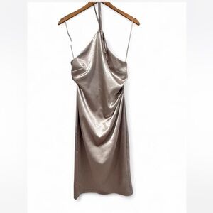 Reiss Champagne  Halter Dress